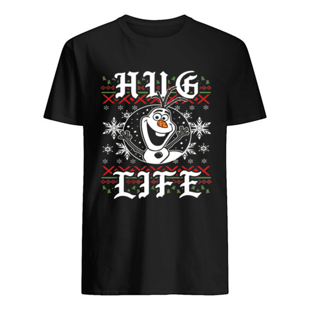 Disney Frozen Olaf Hug Life Ugly Christmas Sweater Style Shirt